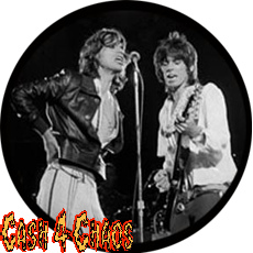 The Rolling Stones "Keith & Mick" 1" Button/Badge/Pin b353