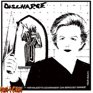 Discharge Screened Canvas Back Patch