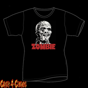 Zombie Lucio Fulci's Movie Poster Red & White Design Baby Doll Tee