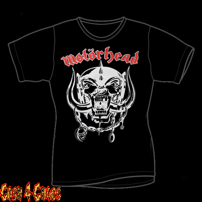 Motorhead War Pig Red & White Design Baby Doll Tee