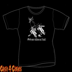 Krampus Mind Your Children Or I Will Design Baby Doll Tee