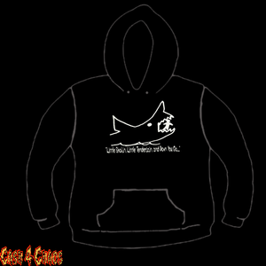 Jaws "Little Shakin, Little Tenderizing And Down You Go" Design Screen Printed Pullover Hoodie