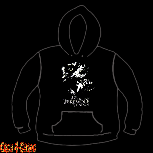 An American Werewolf in London Design Screen Printed Pullover Hoodie