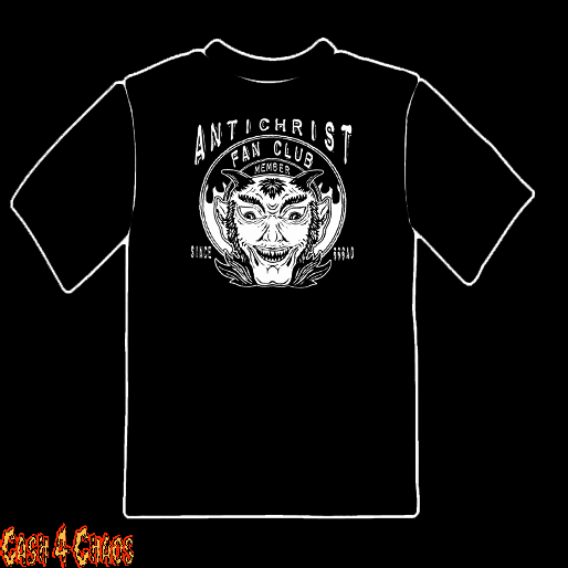 Anti Christ Fan Club Design Tee