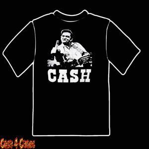 Johnny Cash Flippin The Bird Design Tee